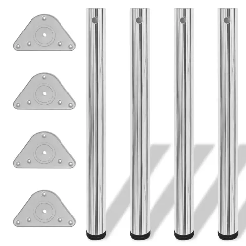 242142 4 Height Adjustable Table Legs Chrome 710 mm - Krom 710 mm Cijena
