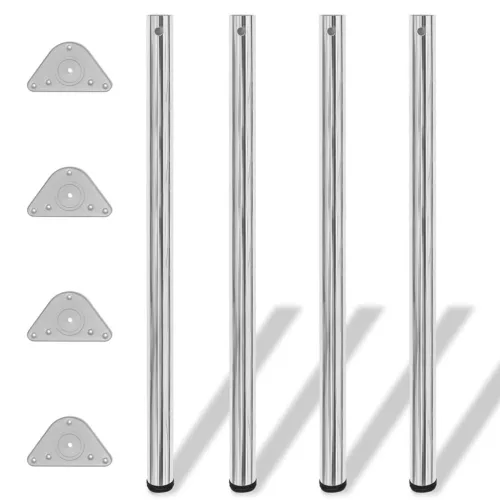 4 noge za stol podesive visine kromirane 1100 mm - Krom 1100 mm 4 1 Cijena