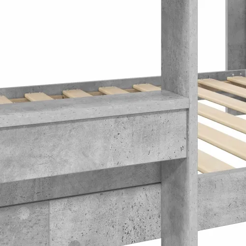 Krevet na kat za djecu Betonski sivi 75 x 190 cm - Beton siva 75 x 190 cm Cijena