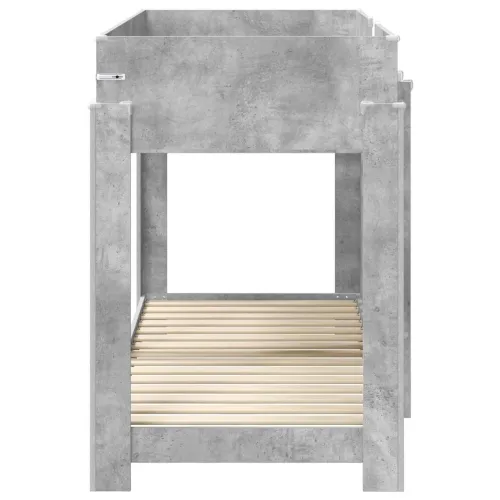 Krevet na kat za djecu Betonski sivi 75 x 190 cm - Beton siva 75 x 190 cm Cijena