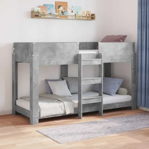Krevet na kat za djecu Betonski sivi 75 x 190 cm - Beton siva 75 x 190 cm Cijena