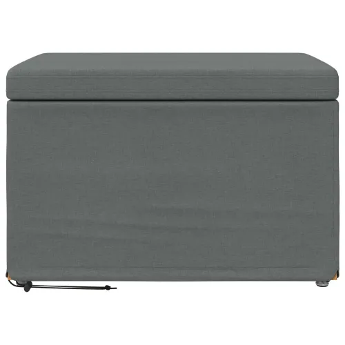 Stolica Tamno siva 61 x 41 x 40 cm Tkanina i konstruirano drvo - Tamnosiva 60 cm Tkanina Cijena