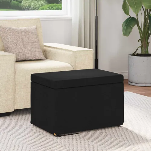Stolica Crna 61 x 41 x 40 cm Tkanina i konstruirano drvo - Crna 60 cm Tkanina Cijena