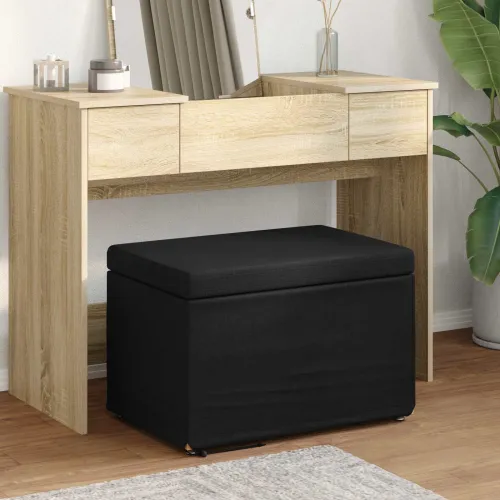 Stolica Crna 61 x 41 x 40 cm Tkanina i konstruirano drvo - Crna 60 cm Tkanina Cijena