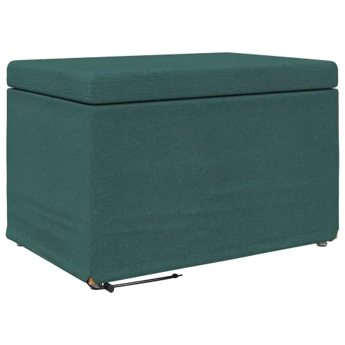 Stolica Tamnozelena 61 x 41 x 40 cm Tkanina i konstruirano drvo - Tamnozelena 60 cm Tkanina Cijena