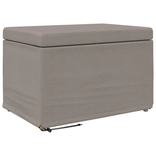 Stolica Sivo-smeđa 61 x 41 x 40 cm Tkanina i konstruirano drvo - Sivosmeđa 60 cm Tkanina Cijena