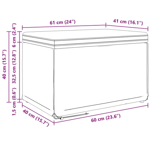 Stolica Plava 61 x 41 x 40 cm Tkanina i konstruirano drvo - Plava 60 cm Tkanina Cijena