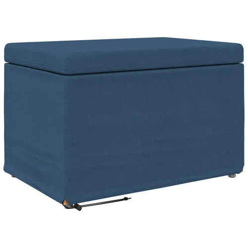 Stolica Plava 61 x 41 x 40 cm Tkanina i konstruirano drvo - Plava 60 cm Tkanina Cijena