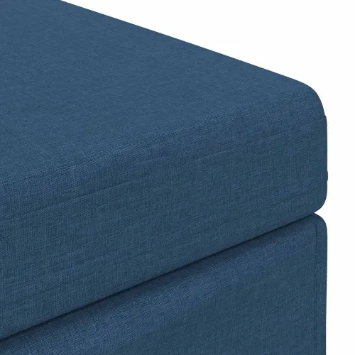 Stolica Plava 61 x 41 x 40 cm Tkanina i konstruirano drvo - Plava 60 cm Tkanina Cijena