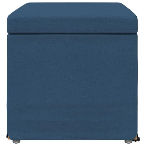 Stolica Plava 61 x 41 x 40 cm Tkanina i konstruirano drvo - Plava 60 cm Tkanina Cijena