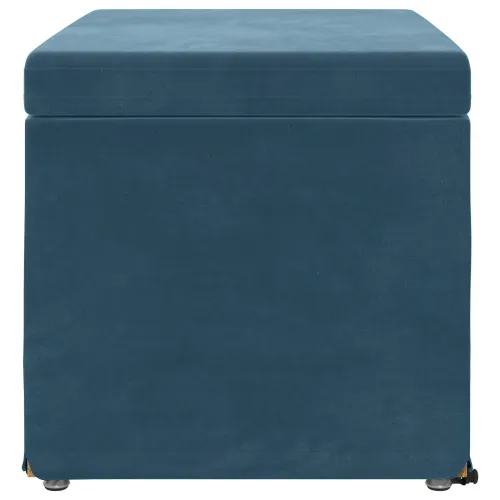 Stolica Plava 61 x 41 x 40 cm Svileni i Fino Radeći Drvo - Plava 60 cm Baršun Cijena