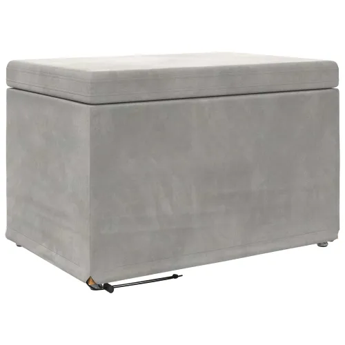Stolica Svijetlo siva 61 x 41 x 40 cm - Svjetlosiva 60 cm Baršun Cijena