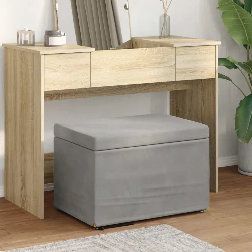 Stolica Svijetlo siva 61 x 41 x 40 cm - Svjetlosiva 60 cm Baršun Cijena