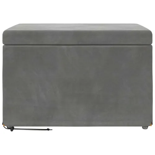 Stolica Tamno siva 61 x 41 x 40 cm Svileni i Fino Radeći Drvo - Tamno siva 60 cm Baršun Cijena