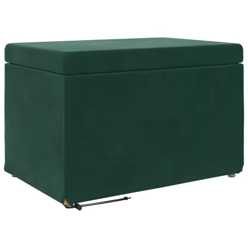 Stolica Tamnozelena 61 x 41 x 40 cm Svileni i Fino Radeći Drvo - Tamnozelena 60 cm Baršun Cijena