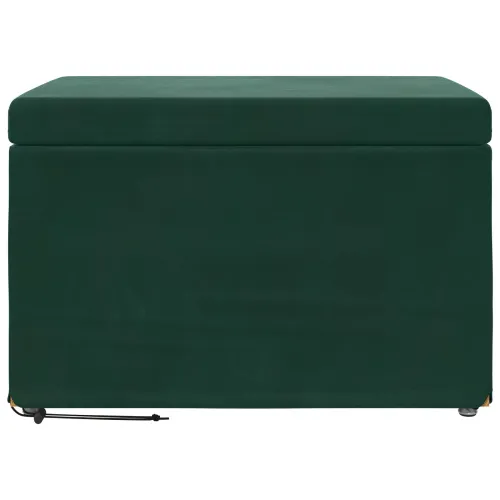 Stolica Tamnozelena 61 x 41 x 40 cm Svileni i Fino Radeći Drvo - Tamnozelena 60 cm Baršun Cijena