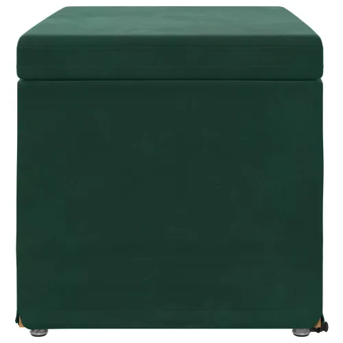 Stolica Tamnozelena 61 x 41 x 40 cm Svileni i Fino Radeći Drvo - Tamnozelena 60 cm Baršun Cijena