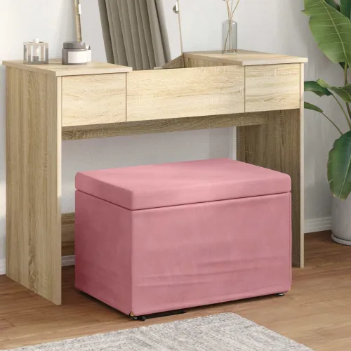 Stolica Ružičasta 61 x 41 x 40 cm Svileni i Fino Radeći Drvo - Ružičasta 60 cm Baršun Cijena