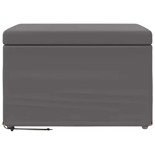 Stolica Siva 61 x 41 x 40 cm Umjetna Koža i Fino Radeći Drvo - Siva 60 cm Umjetna koža Cijena