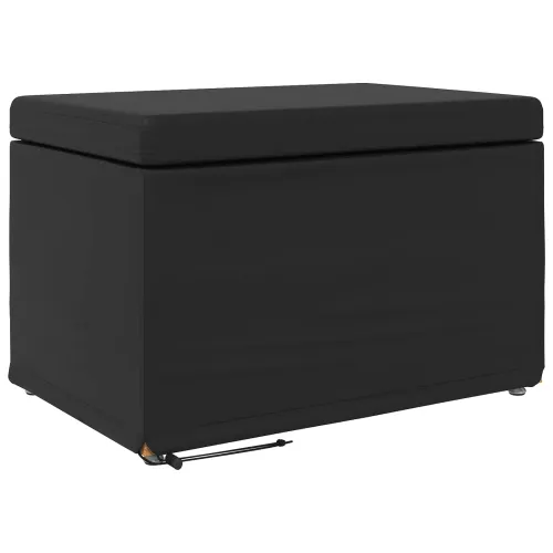 Stolica Crna 61 x 41 x 40 cm Umjetna Koža i Fino Radeći Drvo - Crna 60 cm Umjetna koža Cijena