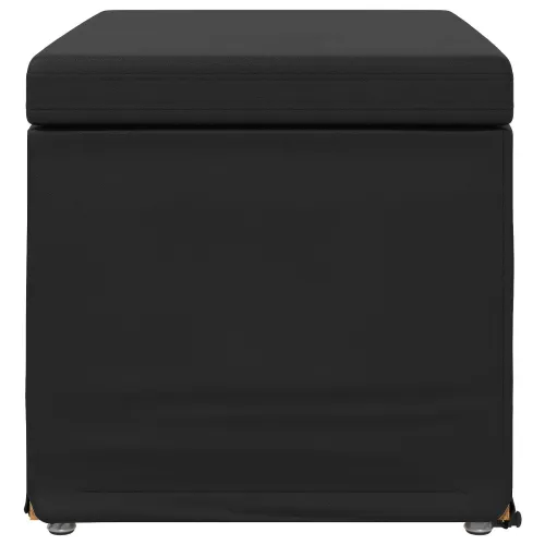 Stolica Crna 61 x 41 x 40 cm Umjetna Koža i Fino Radeći Drvo - Crna 60 cm Umjetna koža Cijena