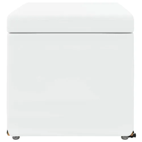 Stolica Bijelo 61 x 41 x 40 cm Umjetna Koža i Fino Radeći Drvo - Bijelo 60 cm Umjetna koža Cijena