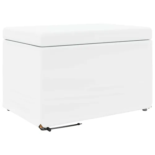 Stolica Bijelo 61 x 41 x 40 cm Umjetna Koža i Fino Radeći Drvo - Bijelo 60 cm Umjetna koža Cijena