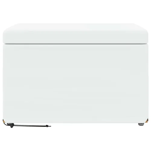 Stolica Bijelo 61 x 41 x 40 cm Umjetna Koža i Fino Radeći Drvo - Bijelo 60 cm Umjetna koža Cijena