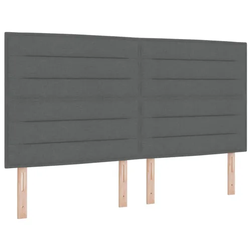 Box spring krevet Tamno siva 180 x 200 cm tkanina - Tamno siva 180 x 200 cm Dizajn linija Cijena