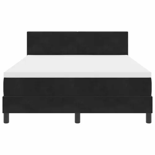 LED Box Spring Krevet s uzglavljem Crna 160 x 200 cm Baršun - Crna 160 x 200 cm Prošiveno gumbima Cijena