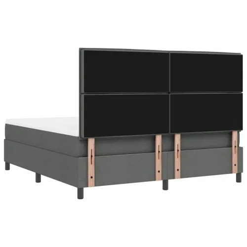 Box spring krevet Tamno siva 180 x 200 cm tkanina - Tamno siva 180 x 200 cm Dizajn linija Cijena
