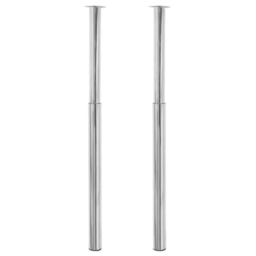 2 Teleskopske Noge za Stol Krom 710 mm-1100 mm - Krom 2 1 Krom Cijena
