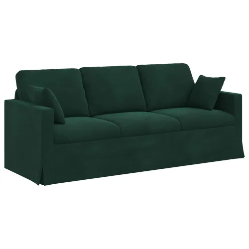 Sofa Tamnozelena 198 x 78 x 80 cm Baršun - Tamnozelena 180 cm Cijena