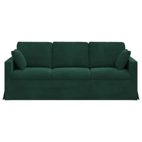 Sofa Tamnozelena 198 x 78 x 80 cm Baršun - Tamnozelena 180 cm Cijena