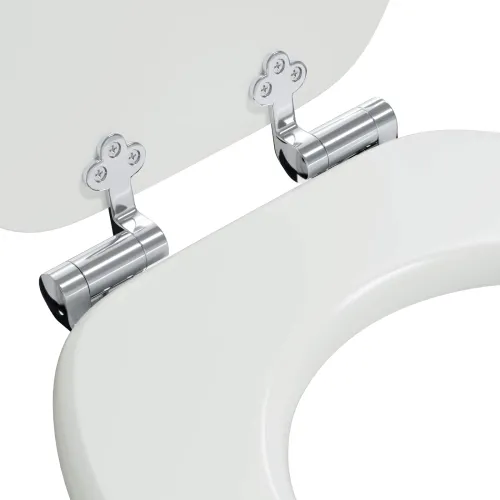 WC daska 2 pcs Bijela 44 x 38 cm Konstruirano drvo - 2 čisto bijela Da Cijena