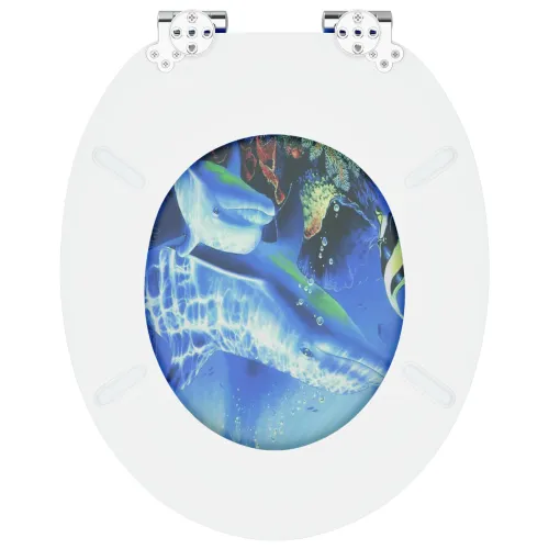 WC daska Plava 44 x 38 cm Konstruirano drvo - 1 Dupini Da Cijena