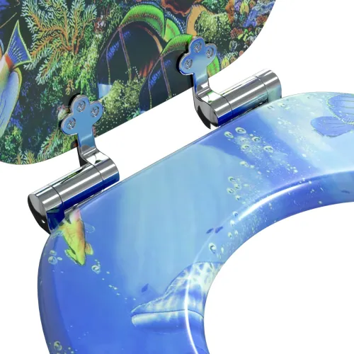 WC daska Plava 44 x 38 cm Konstruirano drvo - 1 Dupini Da Cijena