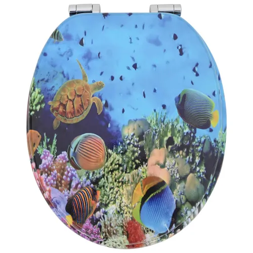 WC daska Duboko plava 44 x 38 cm Konstruirano drvo - 1 Duboko more Da Cijena