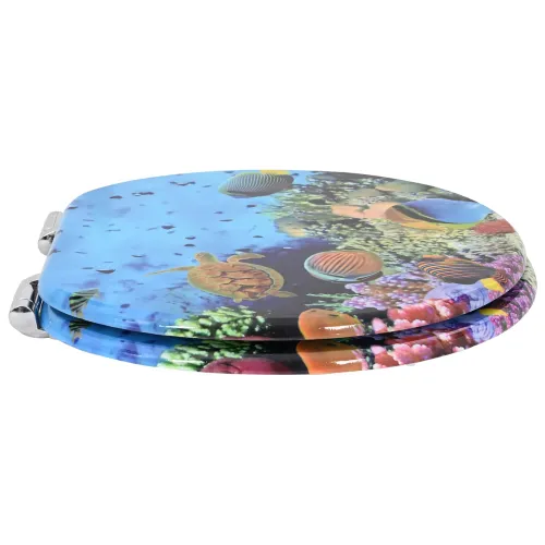 WC daska Duboko plava 44 x 38 cm Konstruirano drvo - 1 Duboko more Da Cijena