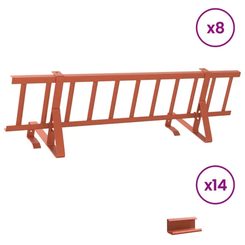 Snjegobran - Zaštita od snijega za krov Crvena 800 x 29,5 x 34,5 cm Čelik - Crvena 800 x 230 cm Cijena