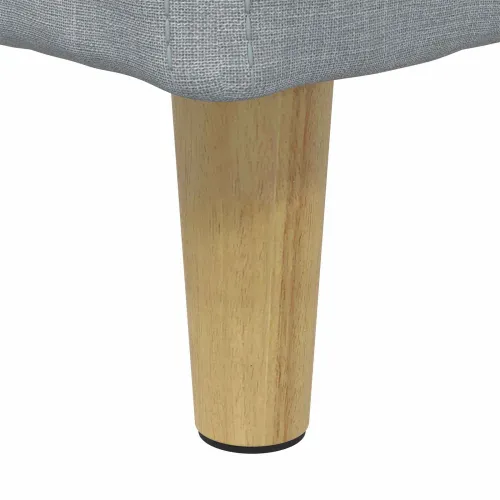 Otoman s pohranom Svijetlo siva 80 x 80 x 45 cm tkanina - Svjetlosiva 80 cm Tkanina Cijena