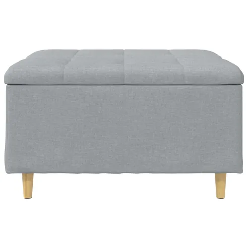 Otoman s pohranom Svijetlo siva 80 x 80 x 45 cm tkanina - Svjetlosiva 80 cm Tkanina Cijena