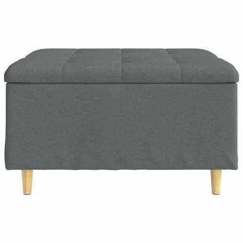 Otoman s pohranom Tamno siva 80 x 80 x 45 cm tkanina - Tamnosiva 80 cm Tkanina Cijena