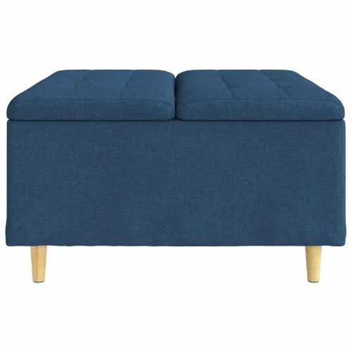Otoman s pohranom Plava 80 x 80 x 45 cm tkanina - Plava 80 cm Tkanina Cijena