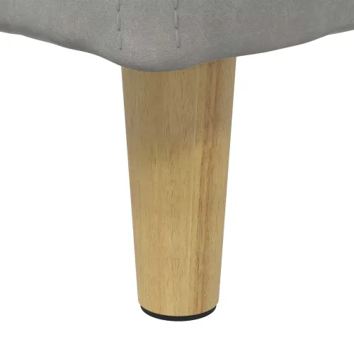 Otoman s pohranom Svijetlo siva 80 x 80 x 45 cm Baršun - Svjetlosiva 80 cm Baršun Cijena