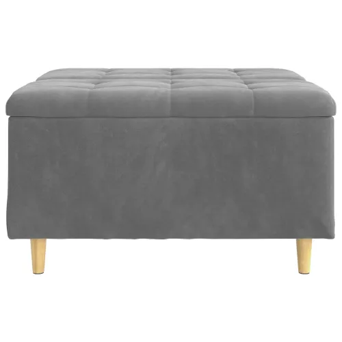 Otoman s pohranom Tamno siva 80 x 80 x 45 cm Baršun - Tamno siva 80 cm Baršun Cijena