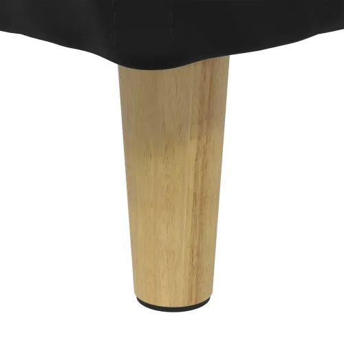 Otoman s pohranom Crna 80 x 80 x 45 cm Baršun - Crna 80 cm Baršun Cijena