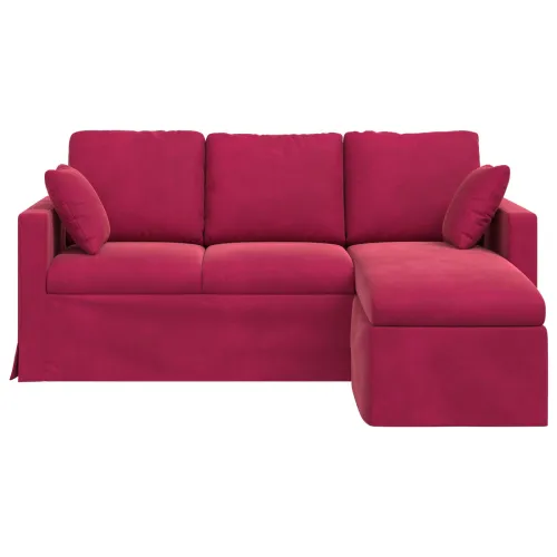 Sofa Vinska crvena 178 x 134 x 80 cm Baršun - boja crnog vina 160 cm Cijena