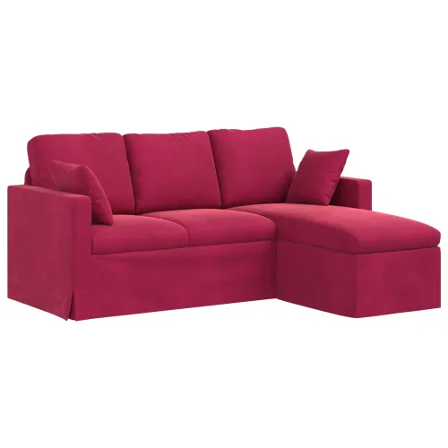 Sofa Vinska crvena 178 x 134 x 80 cm Baršun - boja crnog vina 160 cm Cijena