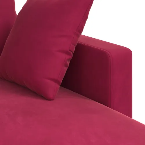 Sofa Vinska crvena 178 x 134 x 80 cm Baršun - boja crnog vina 160 cm Cijena